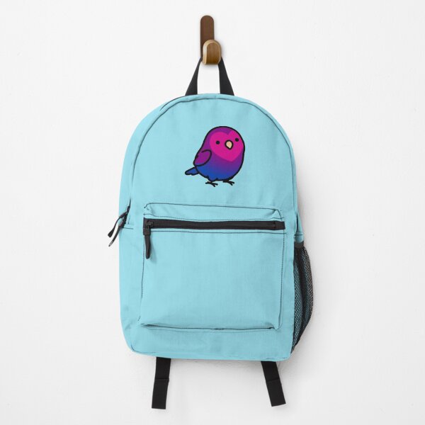 Item preview, "Bi Bi Birdie" Bisexual LGBT+ Pride Lovebird designed and sold by birdhism.