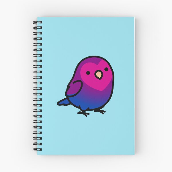 Item preview, "Bi Bi Birdie" Bisexual LGBT+ Pride Lovebird designed and sold by birdhism.
