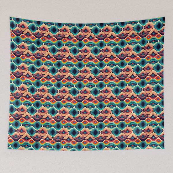 Item preview, Fascinating Psychedelic Pattern, Colorful Trippy Pattern, Psychedelia designed and sold by TreasuryOE.