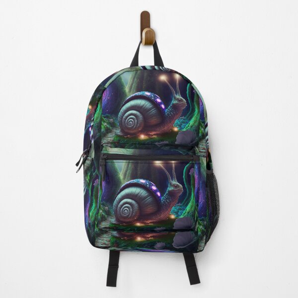 Item preview, Peaceful Pink Spotted Perfect Pretty Enlightened Smiling Snail at Night designed and sold by Vicki Noble Art.