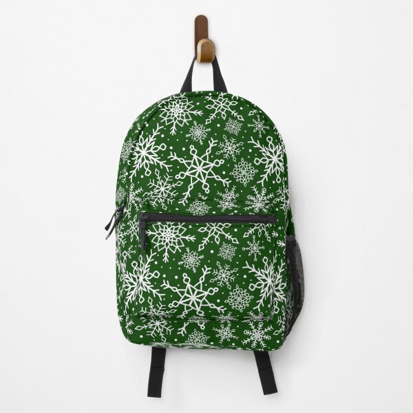 Item preview, Forest Green Snowflake Pattern designed and sold by seasprayart.