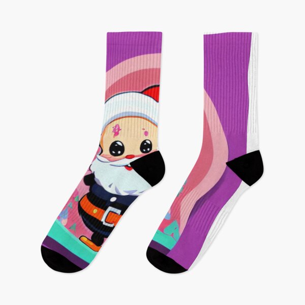Item preview, Abstraction santa claus painting funny kawaii pink glasses white beard designed and sold by ValleyDream.