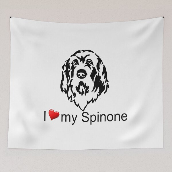 Item preview, Spinone head-I-Love-with heart designed and sold by spinone-shop-ch.