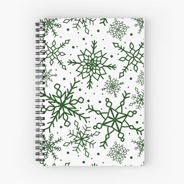 Item preview, Forest Green Snowflake Pattern Version 2 designed and sold by seasprayart.