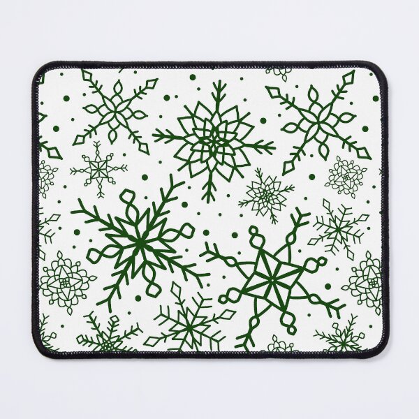 Item preview, Forest Green Snowflake Pattern Version 2 designed and sold by seasprayart.