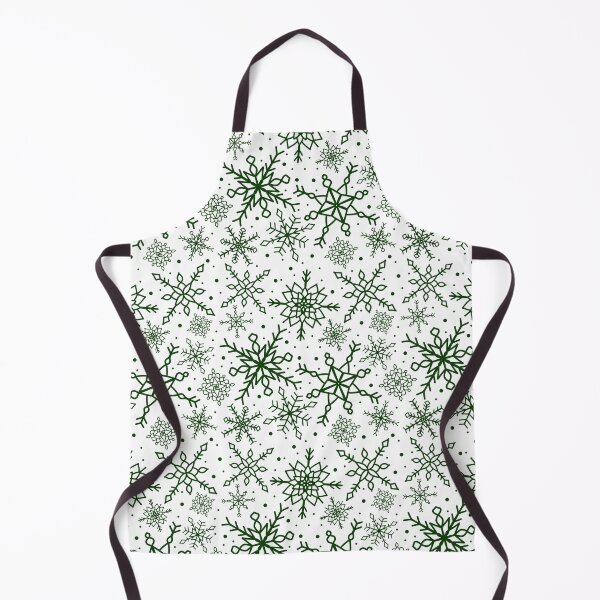 Item preview, Forest Green Snowflake Pattern Version 2 designed and sold by seasprayart.