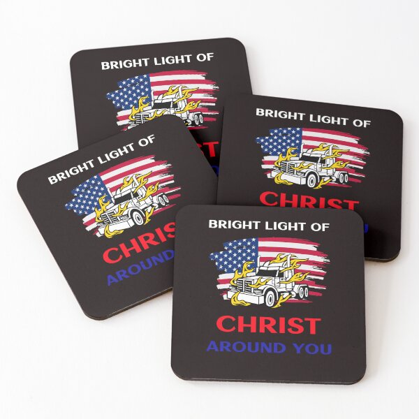 Item preview, American Trucker, Bright Light of Christ Around You RWB designed and sold by TeamsterLife.