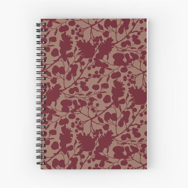 Item preview, Red Silhouetted Winter Leaves designed and sold by Carolina Diaz.