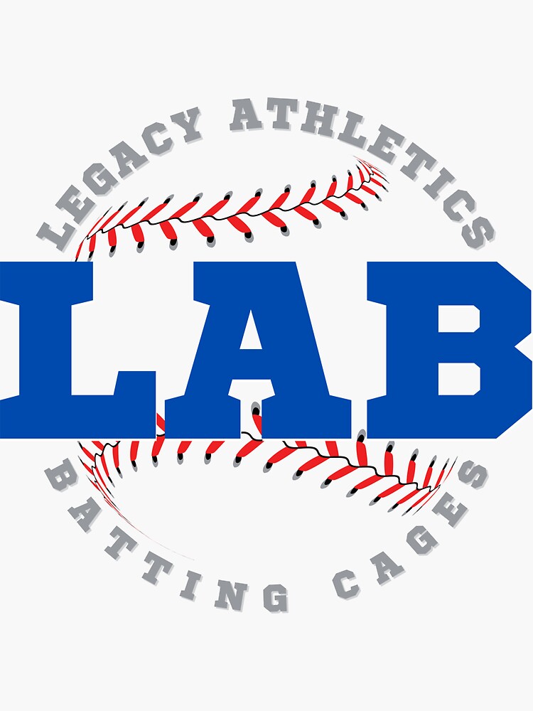 "Legacy Athletics Batting Cages" Sticker for Sale by two7designs