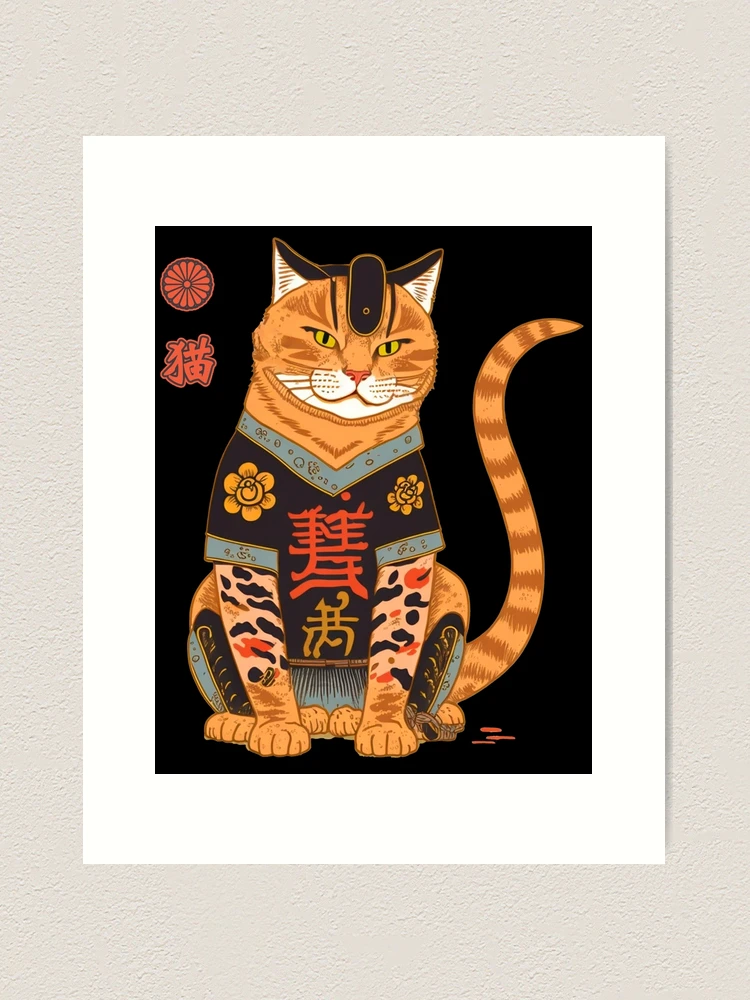 Amazon.com: HighonHi Canvas Print Cat Dozing on The Shelves