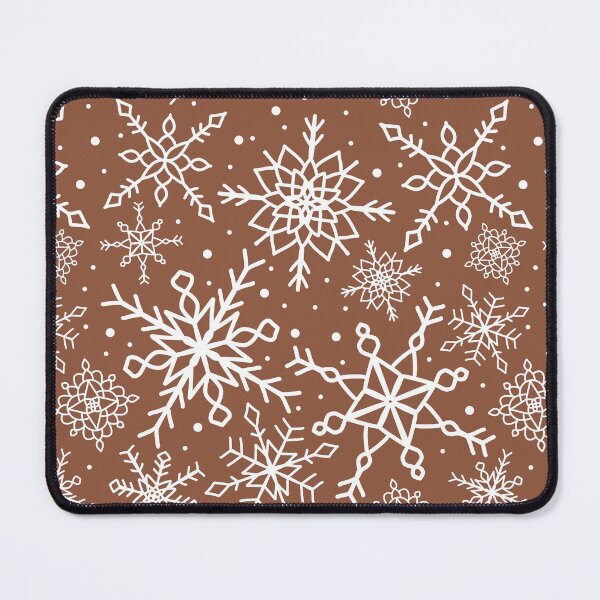 Item preview, Cinnamon Brown Snowflake Pattern designed and sold by seasprayart.