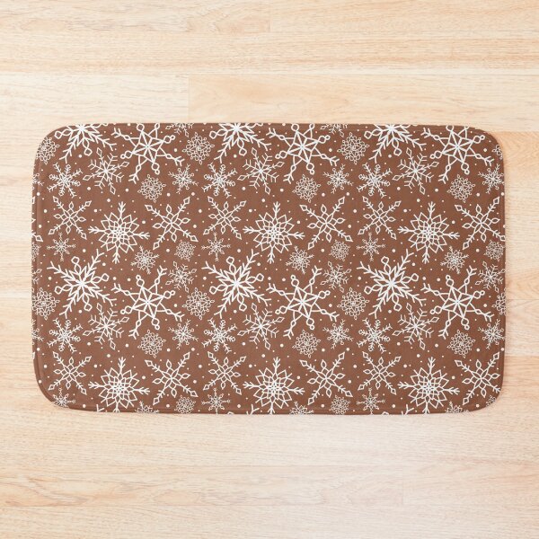 Item preview, Cinnamon Brown Snowflake Pattern designed and sold by seasprayart.