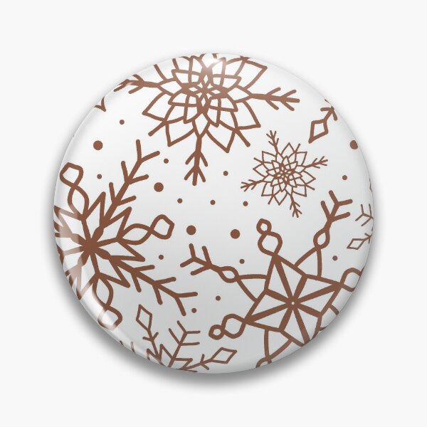 Item preview, Cinnamon Brown Snowflake Pattern Version 2 designed and sold by seasprayart.
