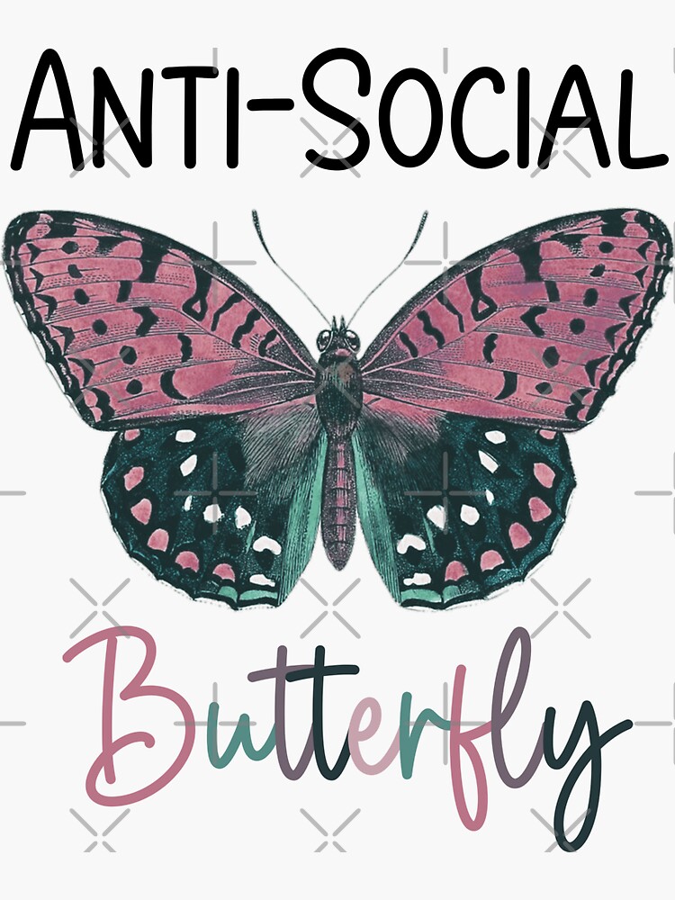 Social Butterfly — Sticker