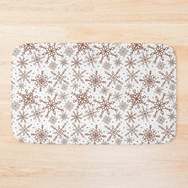 Item preview, Cinnamon Brown Snowflake Pattern Version 2 designed and sold by seasprayart.
