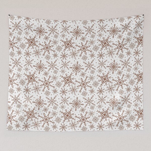 Item preview, Cinnamon Brown Snowflake Pattern Version 2 designed and sold by seasprayart.