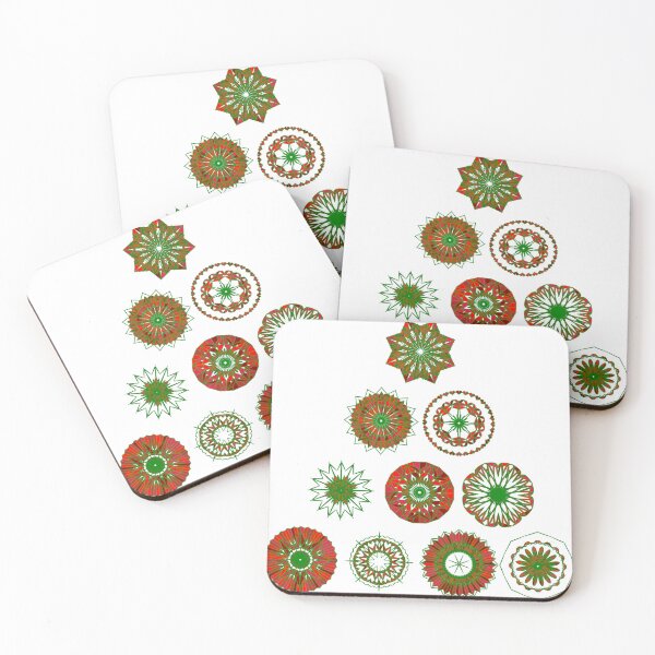 Item preview, Festive small tree set unique design W4.2 designed and sold by fishpressink.