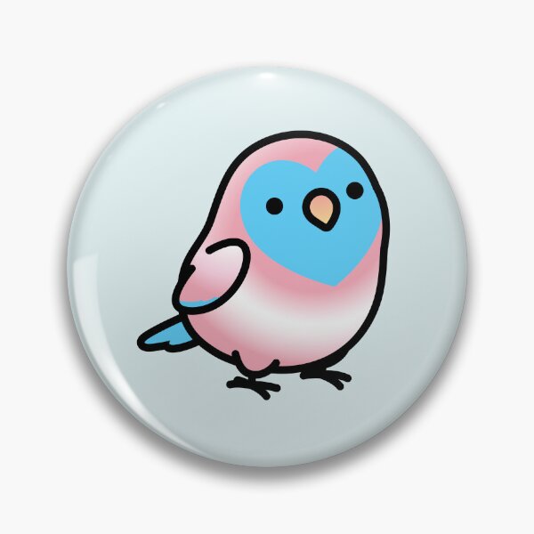 Item preview, Trangender LGBT+ Pride Lovebird designed and sold by birdhism.