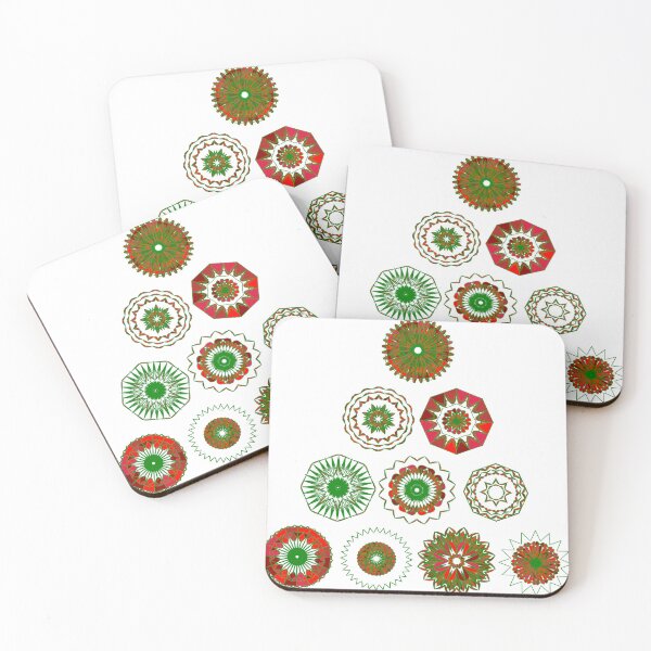 Item preview, Festive small tree set unique design W4.3 designed and sold by fishpressink.