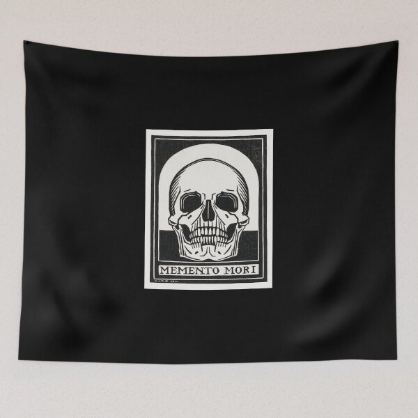 Item preview, Vintage Memento Mori Skull Illustration designed and sold by ChromaMaven.
