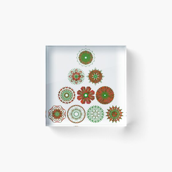 Item preview, Festive small tree set unique design W4.4 designed and sold by fishpressink.