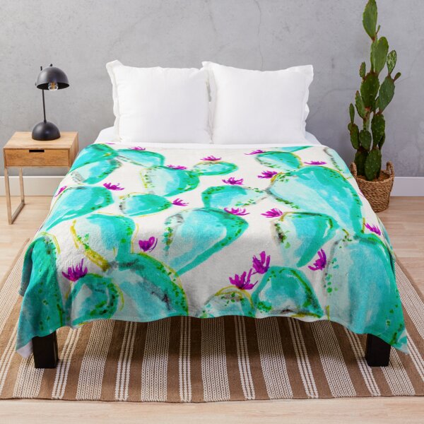 Item preview, Cactus in turquoise designed and sold by RanitasArt.
