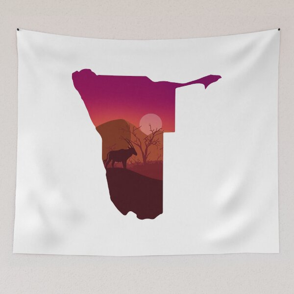 Item preview, Namibia map and landscape designed and sold by landscapeworlds.