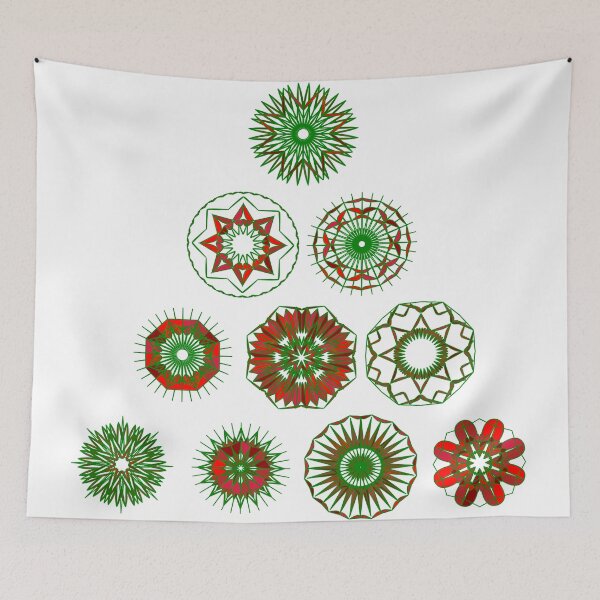 Item preview, Festive small tree set unique design W4.5 designed and sold by fishpressink.