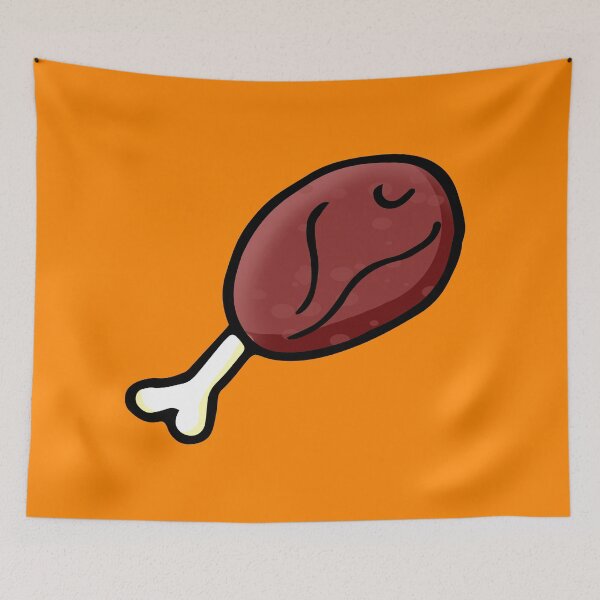 Item preview, Simple Chicken Drumstick Doodle designed and sold by vandervisuals.