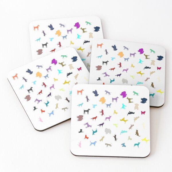 Item preview, Abstract Multi Color Dog Pattern designed and sold by Pixel4Art.