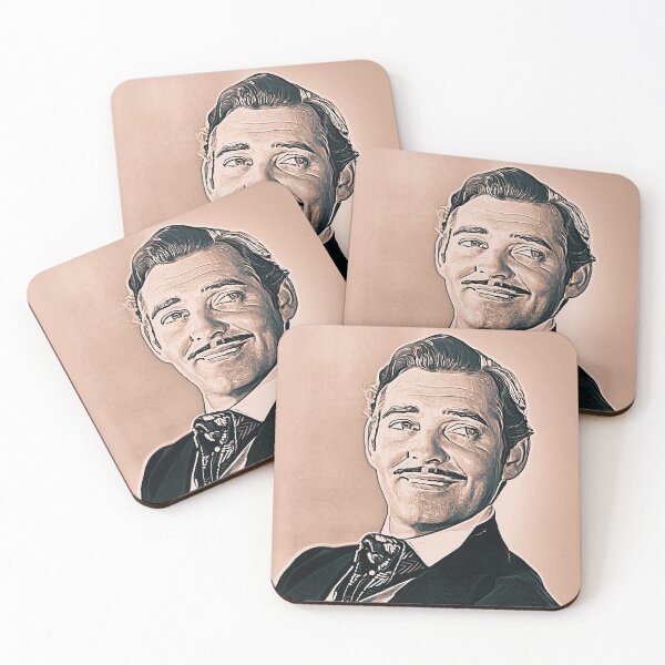 Item preview, Clark Gable Art - vintage painting - D57 designed and sold by DecoVintage.