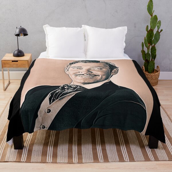Item preview, Clark Gable Art - vintage painting - D57 designed and sold by DecoVintage.
