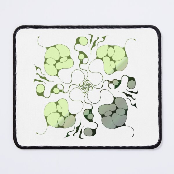 Item preview, Green abstract digital art - white background designed and sold by AlinaSCorner.