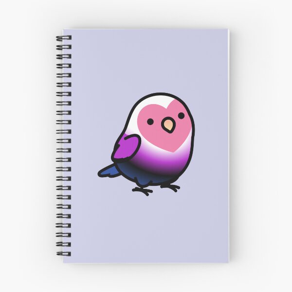 Item preview, Genderfluid LGBT+ Pride Lovebird designed and sold by birdhism.