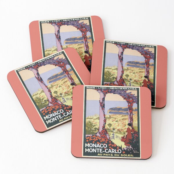 Item preview, Vintage Monaco Monte Carlo travel advertising designed and sold by aapshop.