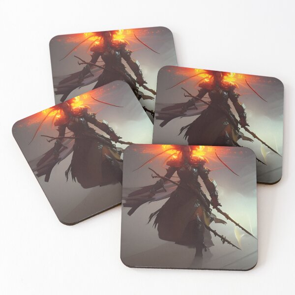 Item preview, Fantasy warrior in flame silhouette designed and sold by banzay89.