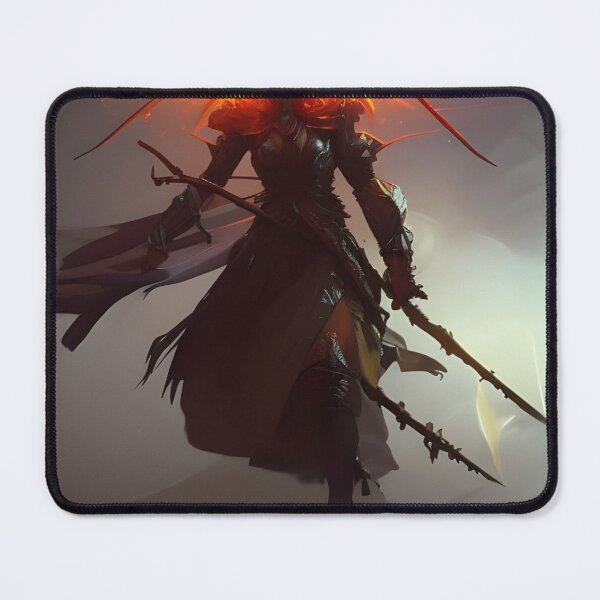 Item preview, Fantasy warrior in flame silhouette designed and sold by banzay89.
