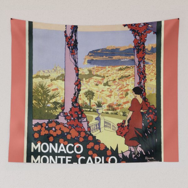 Item preview, Vintage Monaco Monte Carlo travel advertising designed and sold by aapshop.