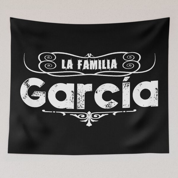 Aperçu de l'œuvre La Familia García - Nom de famille Garcia - Nom de famille García - Apelido García - Sobre Nome García - La famille García créée et vendue par RazzArt.