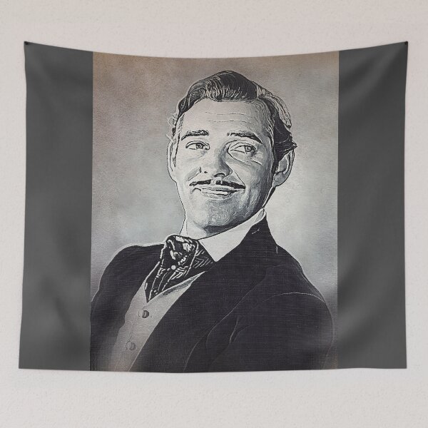 Item preview, Clark Gable Art - oil paint - D58 designed and sold by DecoVintage.