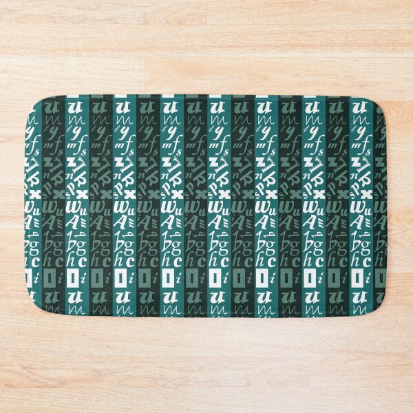 Item preview, Abstract Green and White Letter Pattern designed and sold by RepublicOfFire.