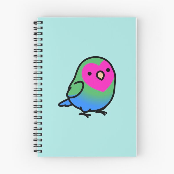 Item preview, "Poly Polly" Polysexual LGBT+ Pride Lovebird designed and sold by birdhism.