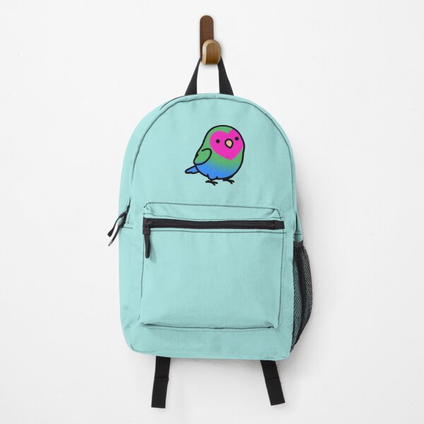 Item preview, "Poly Polly" Polysexual LGBT+ Pride Lovebird designed and sold by birdhism.