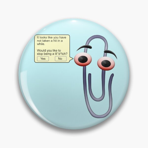 Item preview, Clippy Stoned designed and sold by aribluestein.
