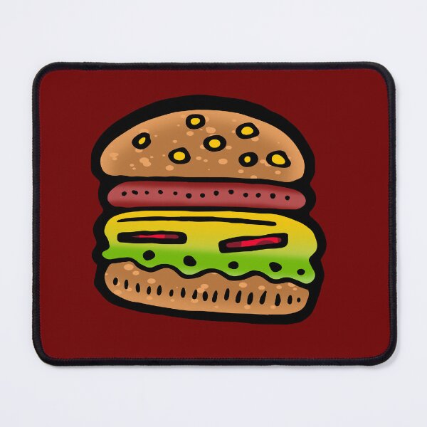 Aperçu de l'œuvre Simple Hamburger Doodle Drawing créée et vendue par vandervisuals.