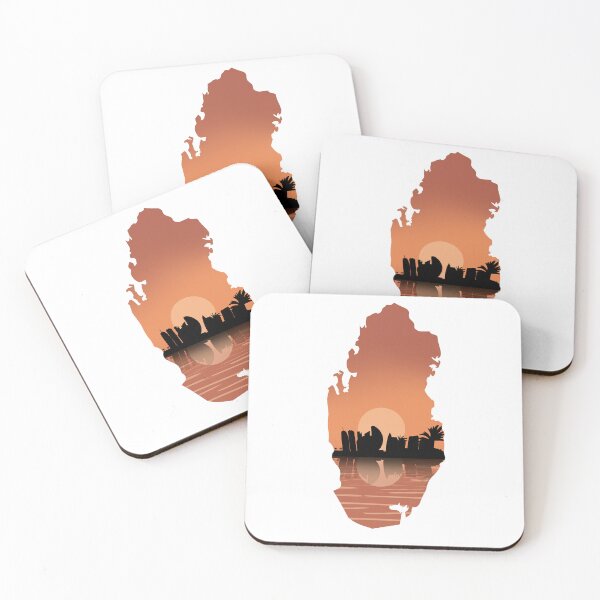 Item preview, Qatar map and landscape designed and sold by landscapeworlds.