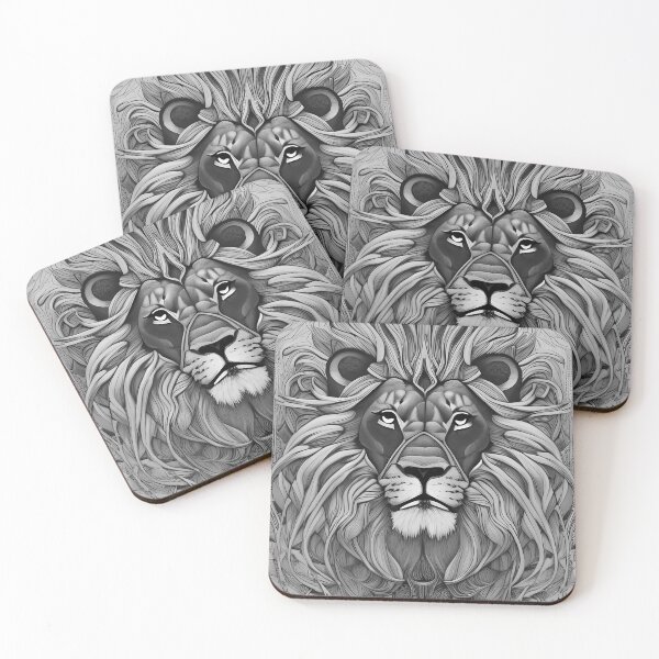 Item preview, Gorgeous Lion Made of Artistic Strokes designed and sold by antonioruiz.