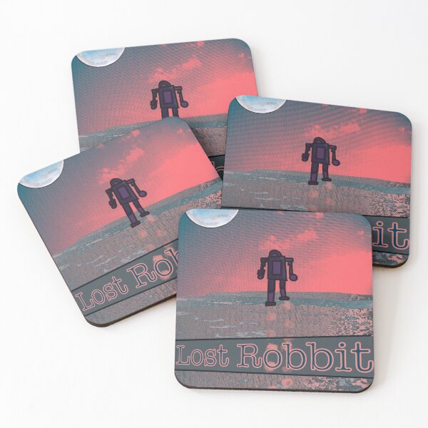 Item preview, Wandering Robot on An Alien Planet with Lost Robbit Text - Science Fiction designed and sold by jolabrese.