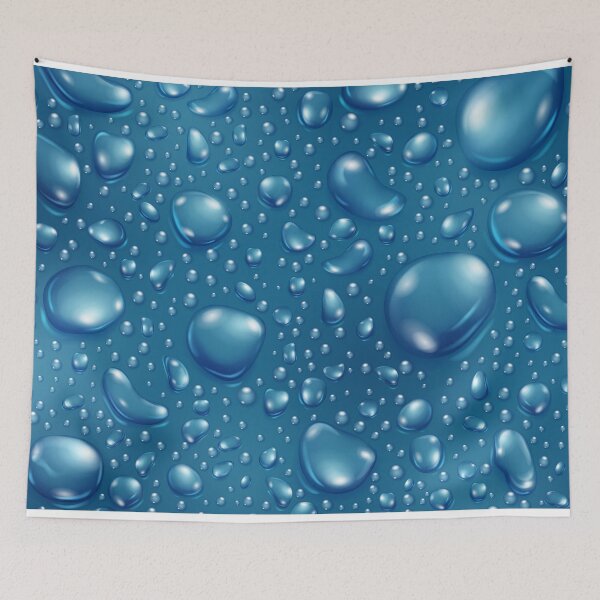 Item preview, Blue Water Drops Pattern designed and sold by RepublicOfFire.