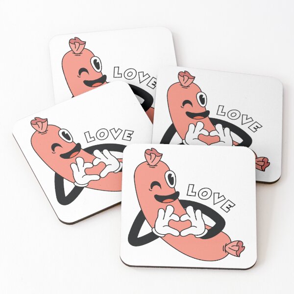 Item preview, Hot Dog Making Heart Symbol with Hands designed and sold by PrintPortal.